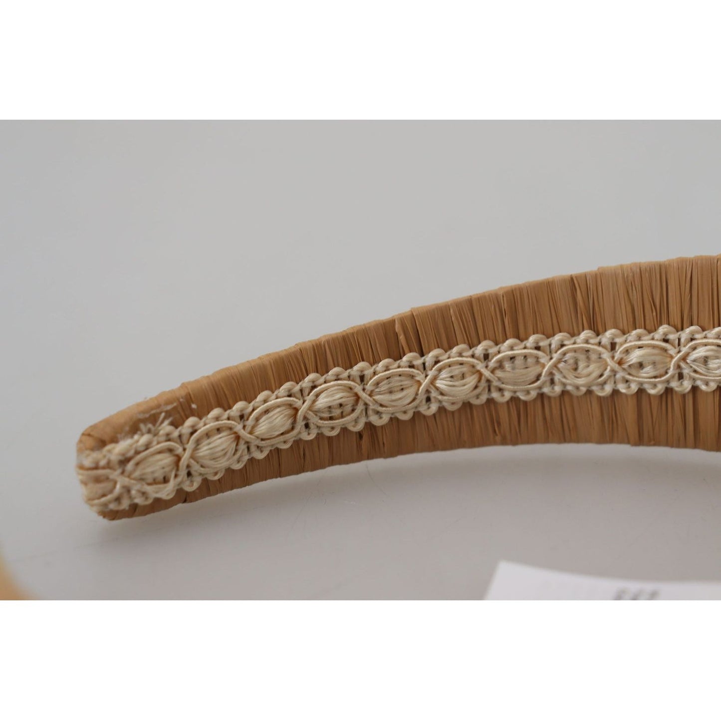 Dolce & Gabbana Exquisite Beige Viscose Diadem Headband beige-viscose-women-hair-headband-diadem IMG_4169-scaled-c6b7b0c6-333.jpg