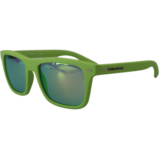 Dolce & Gabbana Acid Green Chic Full Rim Sunglasses green-rubber-full-rim-frame-shades-dg6095-acid-sunglasses IMG_4202-scaled-5a6ab57b-785.jpg
