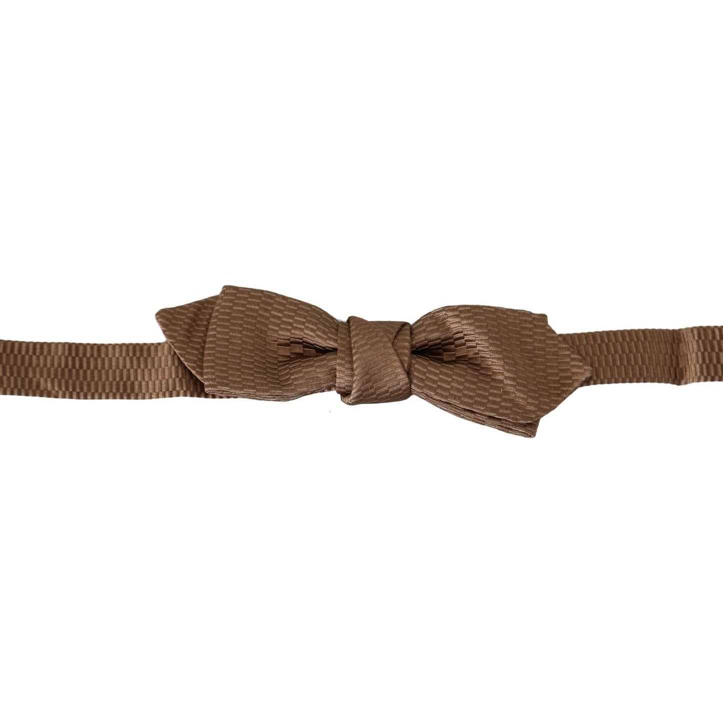 Dolce & Gabbana Elegant Brown Gold Bow Tie Bow Tie men-brown-gold-adjustable-neck-papillon-bow-tie IMG_4271-scaled-39a42c36-9bf.jpg