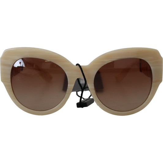 Dolce & Gabbana Beige Chic Acetate Women's Sunglasses beige-acetate-full-rim-brown-lense-dg4294-sunglasses