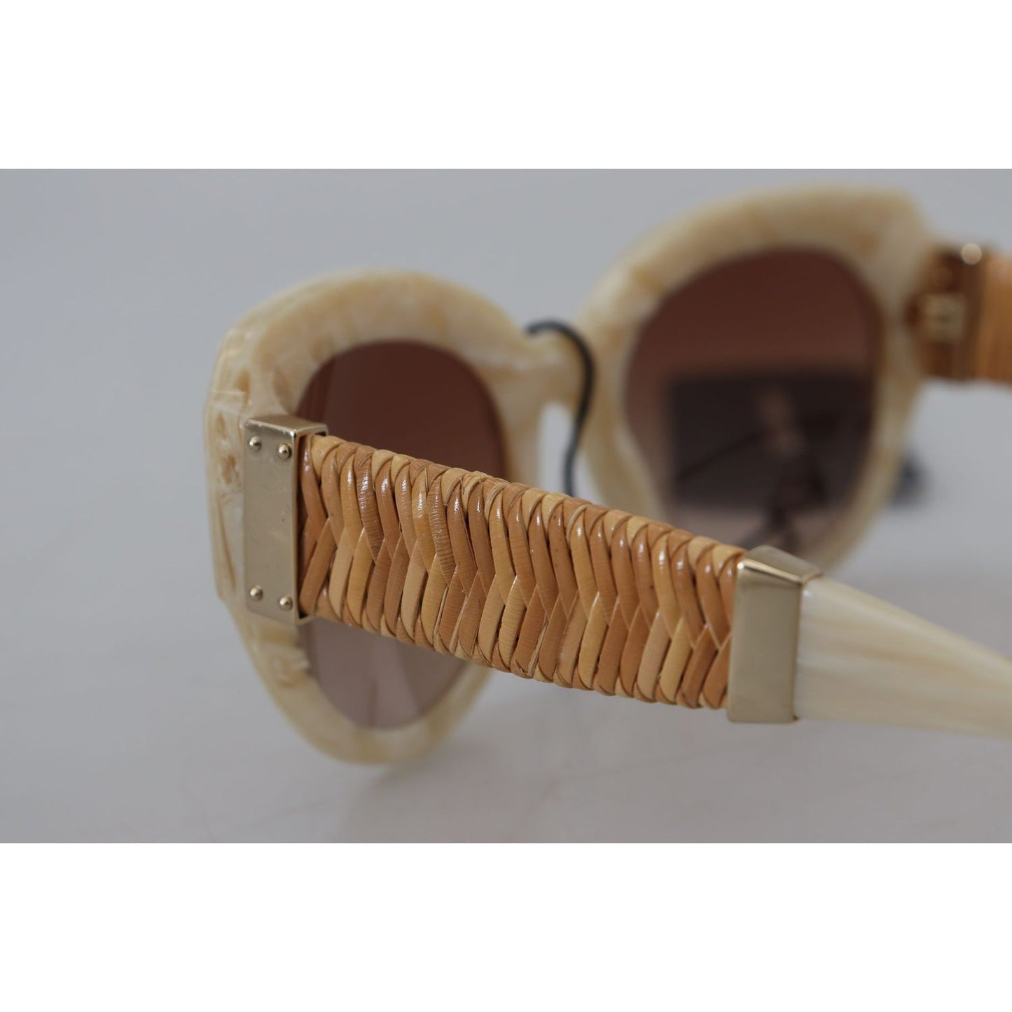 Dolce & Gabbana Beige Chic Acetate Women's Sunglasses beige-acetate-full-rim-brown-lense-dg4294-sunglasses
