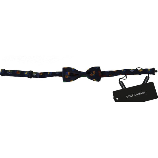 Dolce & GabbanaExquisite Silk Bow Tie in Blue Flags PrintMcRichard Designer Brands£109.00