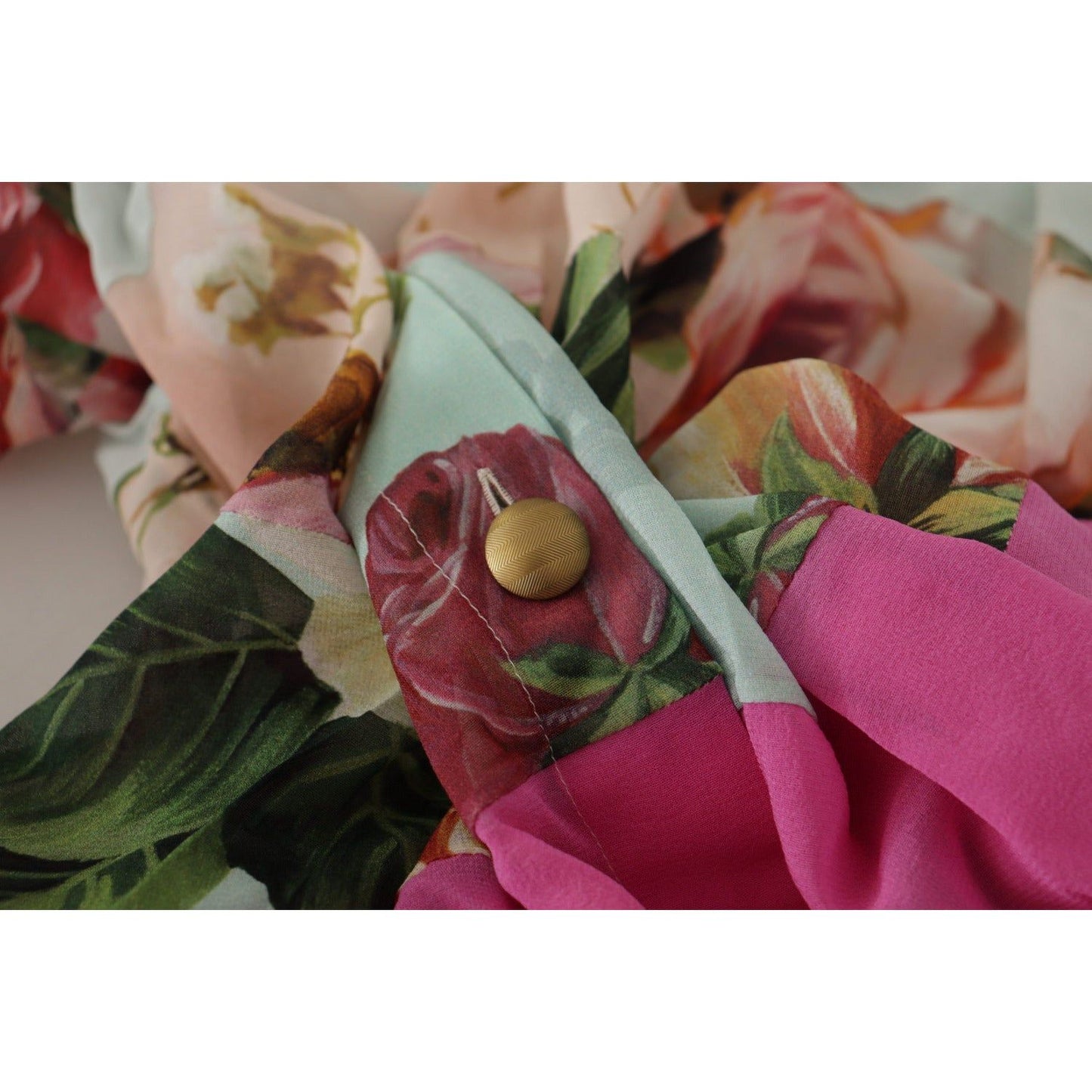 Dolce & GabbanaElegant Floral Patchwork Silk BlouseMcRichard Designer Brands£899.00