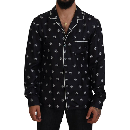 Dolce & GabbanaExclusive Silk Pajama Top with Classic PrintMcRichard Designer Brands£409.00