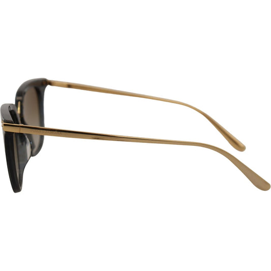 Dolce & Gabbana Chic Irregular-Shaped Designer Sunglasses black-dotted-acetate-frame-irregular-sunglasses