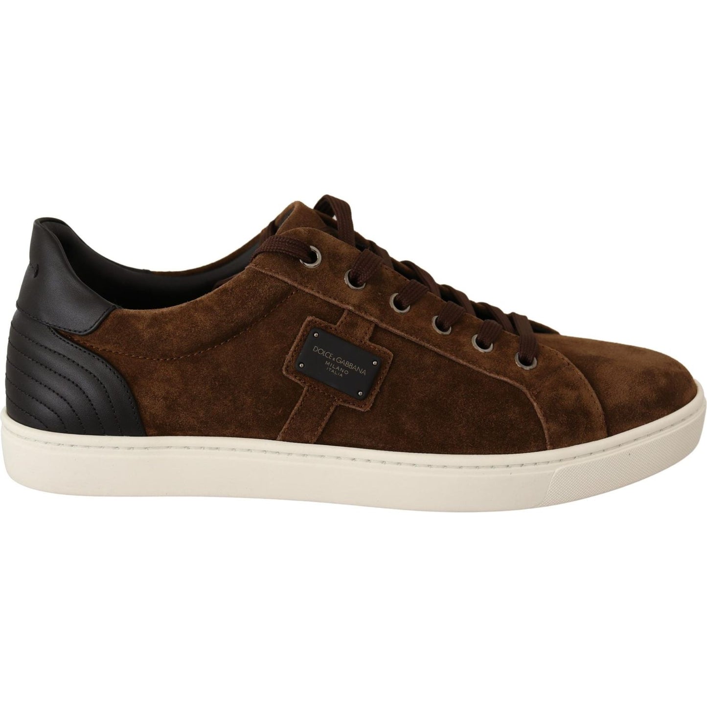 Dolce & Gabbana Elegant Leather Casual Sneakers in Brown brown-suede-leather-mens-low-tops-sneakers IMG_4823-scaled-c920a4f3-a78.jpg