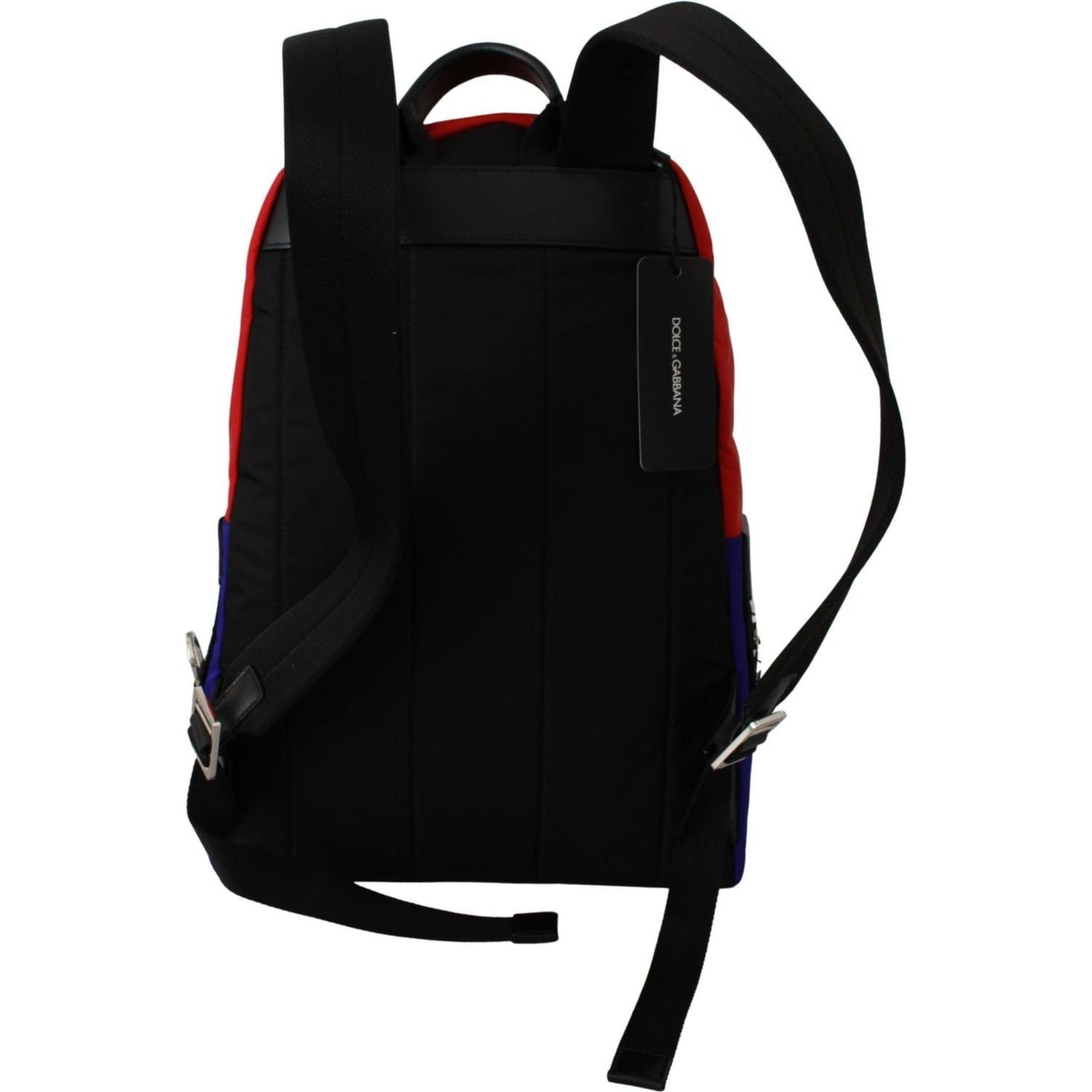 Dolce & Gabbana Vibrant Red Multicolor Print Men's Backpack Backpack nylon-multicolor-super-pig-print-men-school-bag IMG_4825-scaled-343e4f34-7cf.jpg