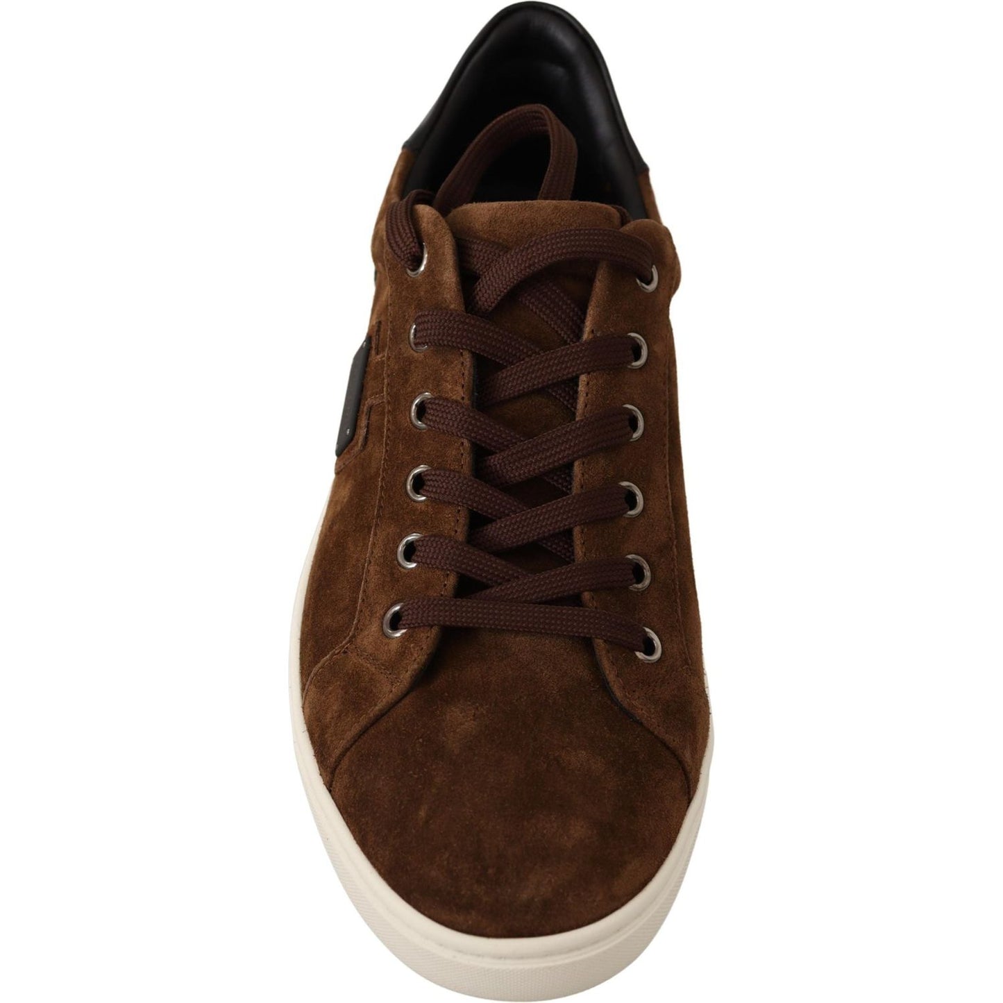 Dolce & Gabbana Elegant Leather Casual Sneakers in Brown brown-suede-leather-mens-low-tops-sneakers IMG_4825-scaled-99e30756-423.jpg