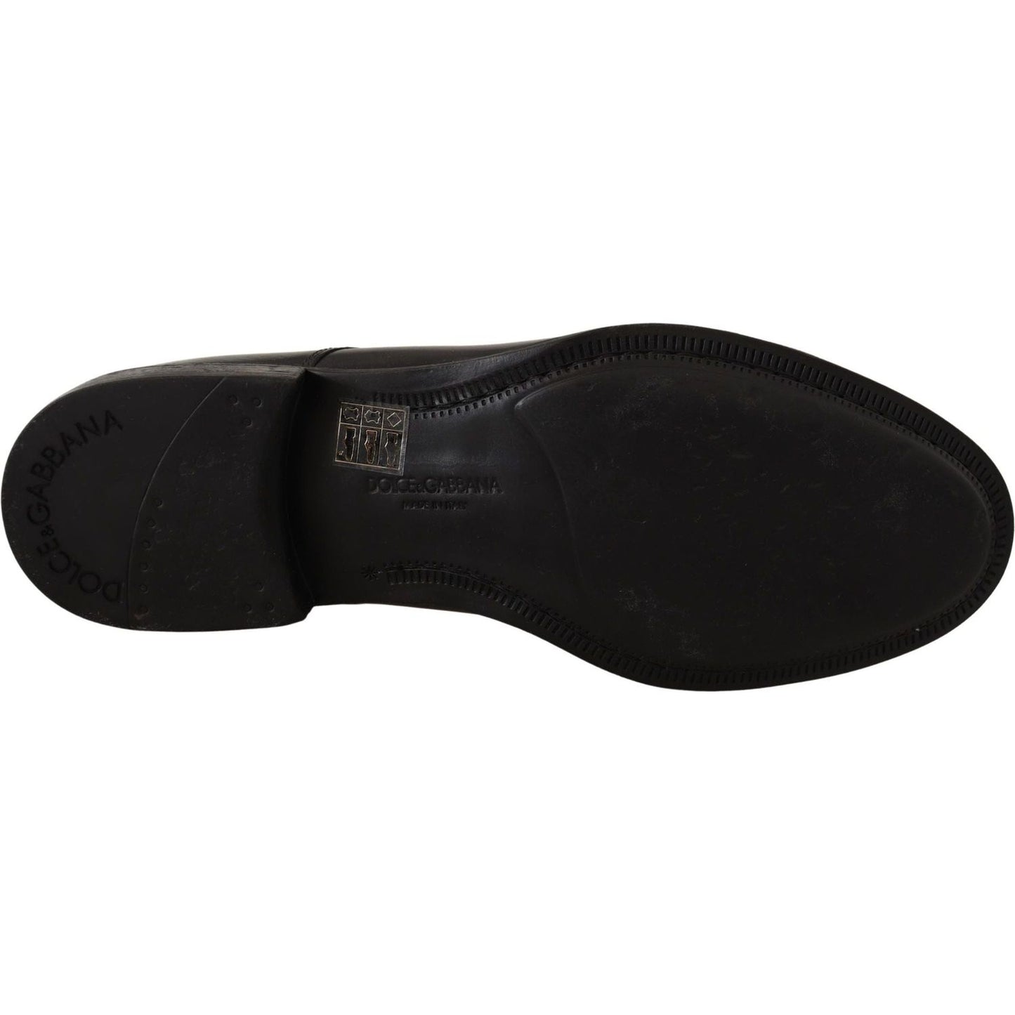 Dolce & Gabbana Elegant Black Leather Formal Derby Shoes black-leather-lace-up-mens-formal-derby-shoes IMG_4947-scaled-1bd52e0e-4c9.jpg