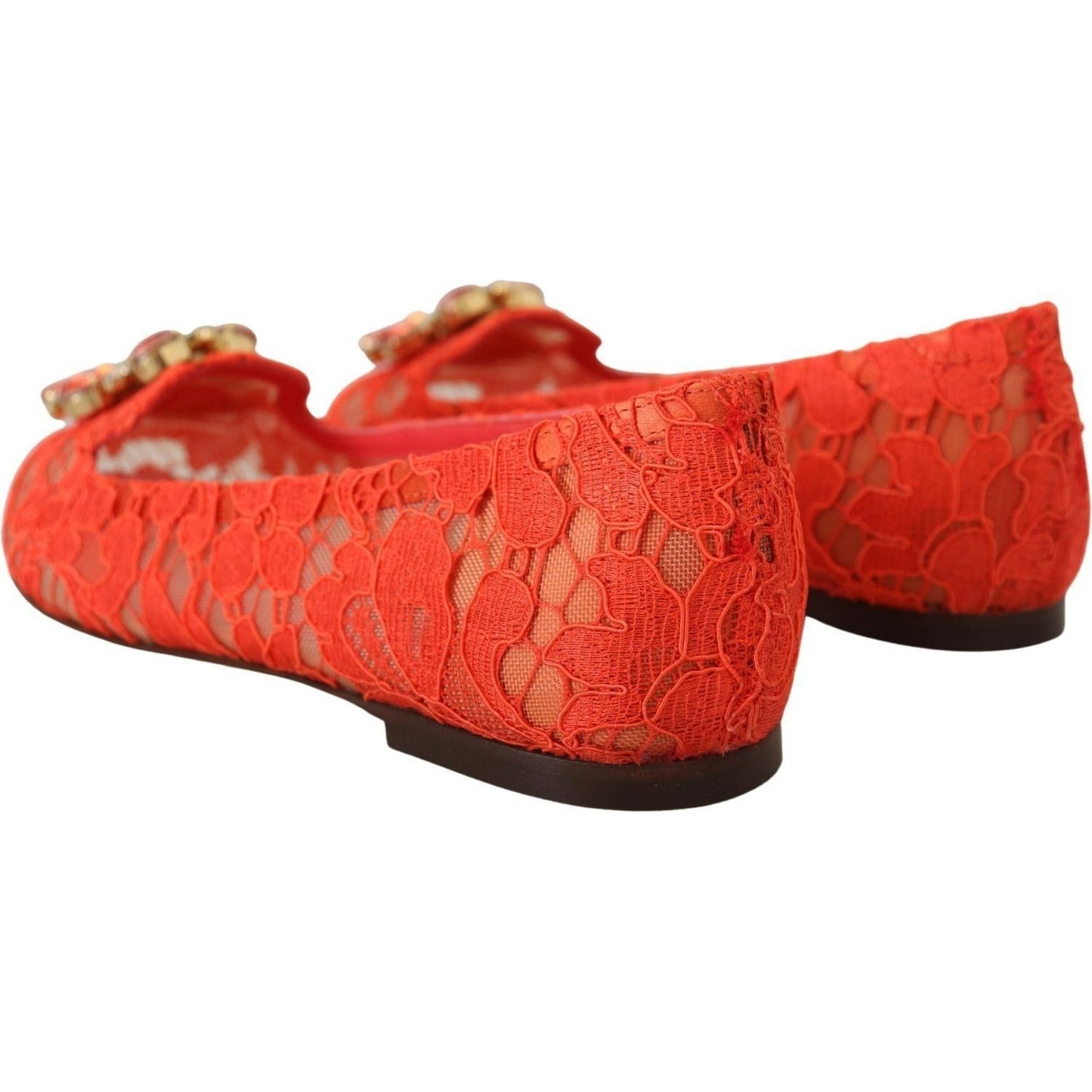Dolce & Gabbana Elegant Lace Vally Flats in Coral Red red-taormina-lace-crystals-ballet-flats-shoes IMG_4967-scaled-0a0cb8db-7ec.jpg