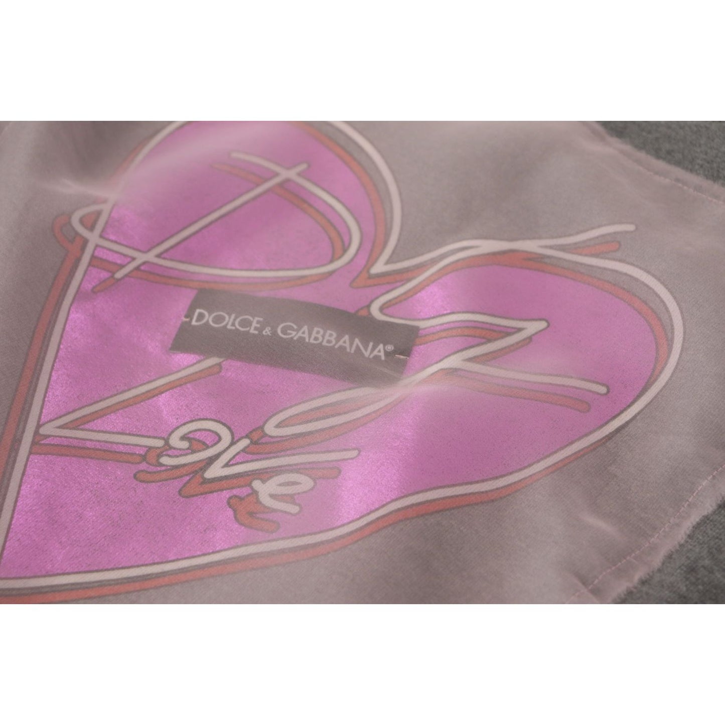 Dolce & GabbanaChic Grey Cotton Heart Tee with Bell SleevesMcRichard Designer Brands£399.00