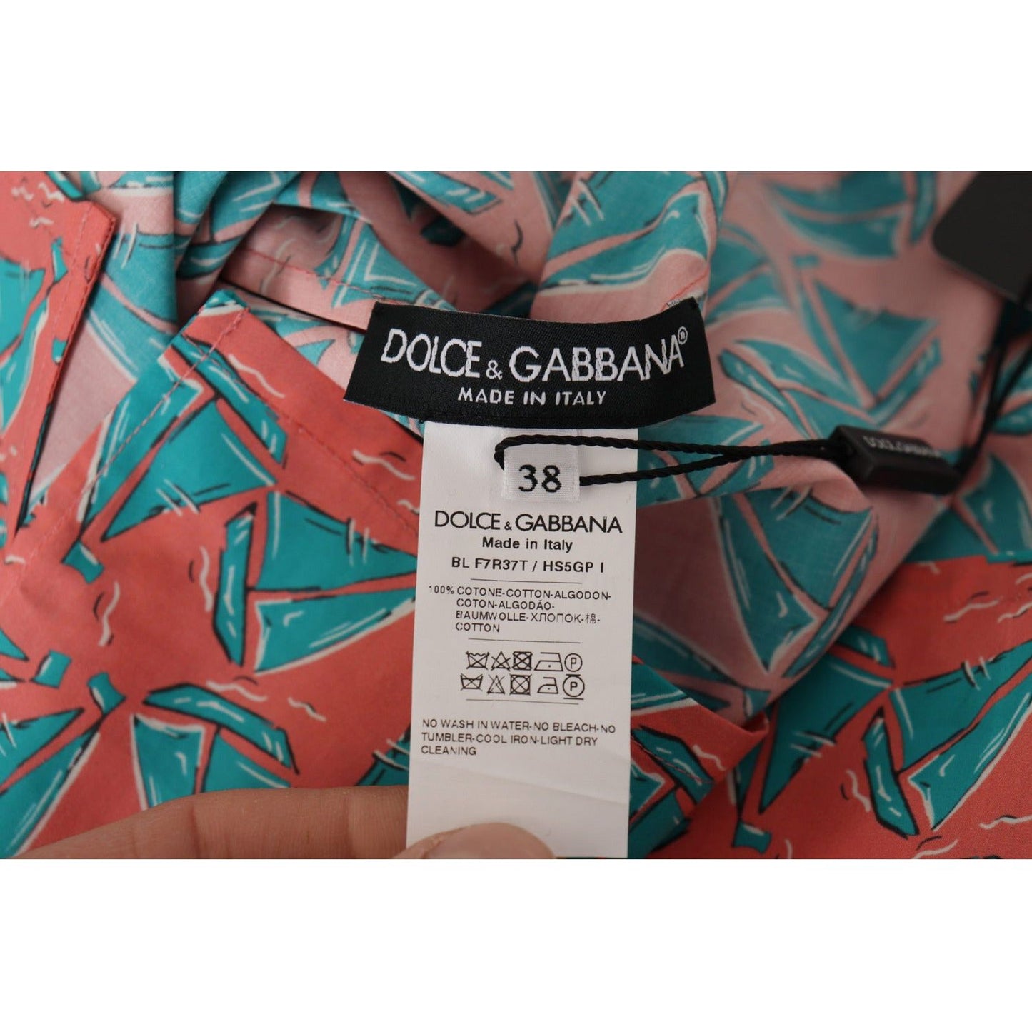 Dolce & Gabbana Chic Pink Sailboat Print Cotton Top pink-sail-boat-print-cotton-t-shirt