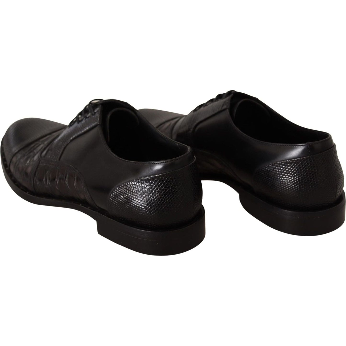 Dolce & Gabbana Elegant Black Derby Oxford Wingtips black-leather-exotic-skins-formal-shoes IMG_5311-scaled-85758948-585.jpg