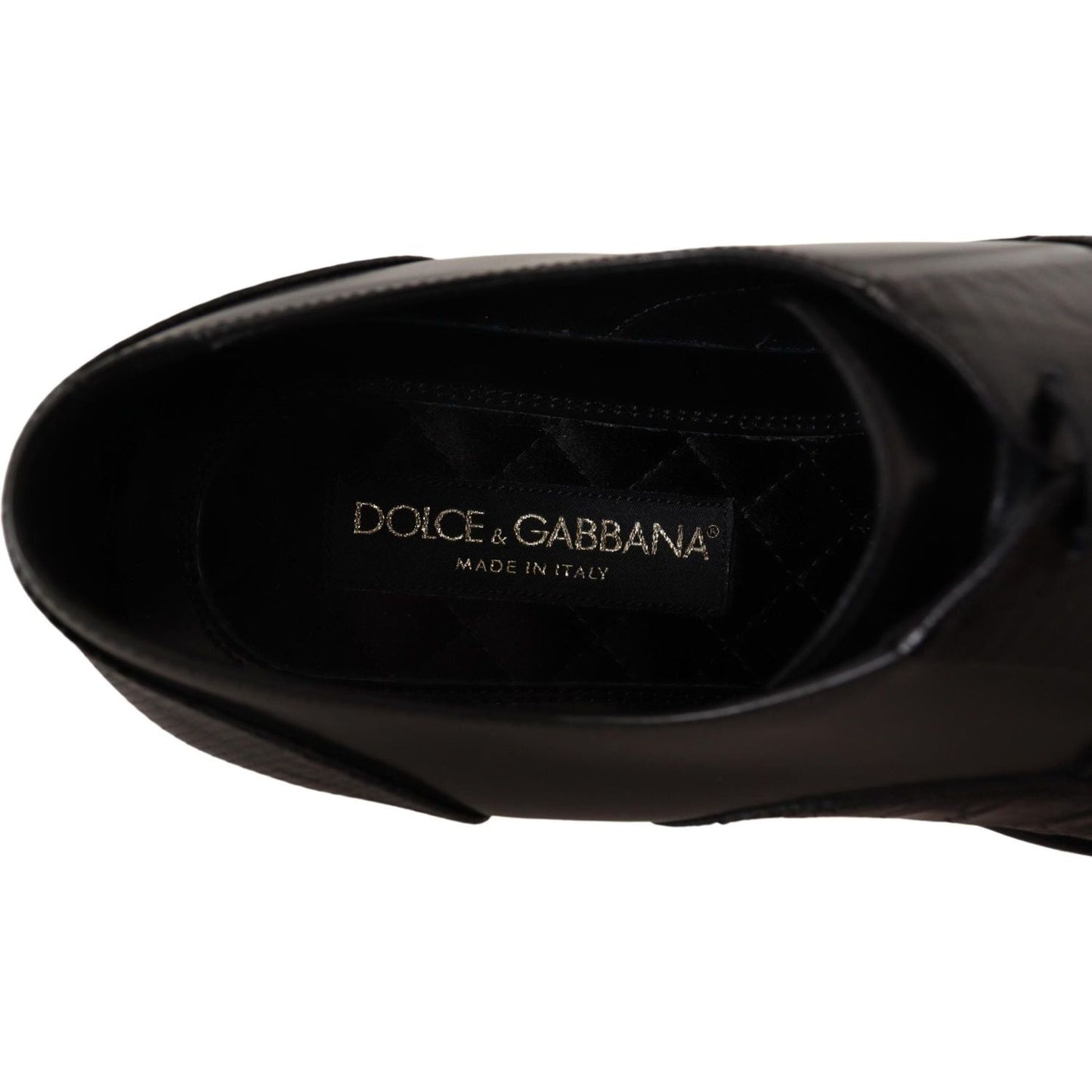 Dolce & Gabbana Elegant Black Derby Oxford Wingtips black-leather-exotic-skins-formal-shoes IMG_5315-scaled-24aa0de1-151.jpg