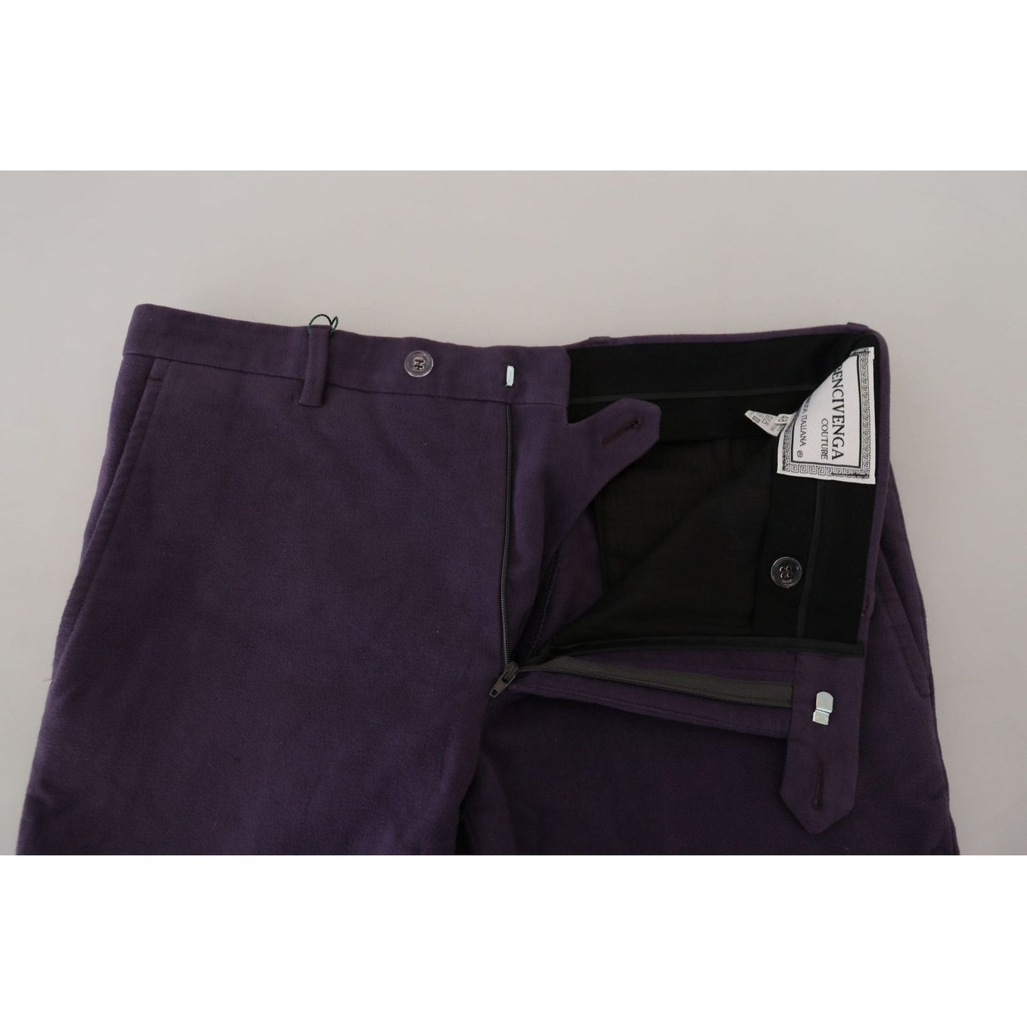 BENCIVENGA Elegant Purple Cotton Trousers purple-pure-cotton-tapered-mens-pants IMG_5476-scaled-f0e214a4-458.jpg