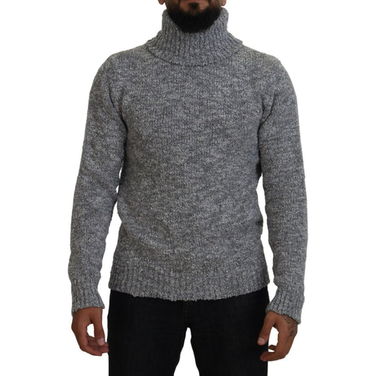 Dolce & GabbanaElegant Gray Wool-Blend Turtleneck SweaterMcRichard Designer Brands£569.00