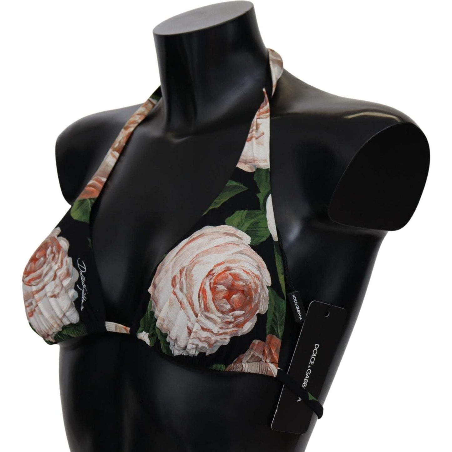 Dolce & Gabbana Elegant Floral Print Bikini Top multicolor-floral-print-beachwear-bikini-tops-3