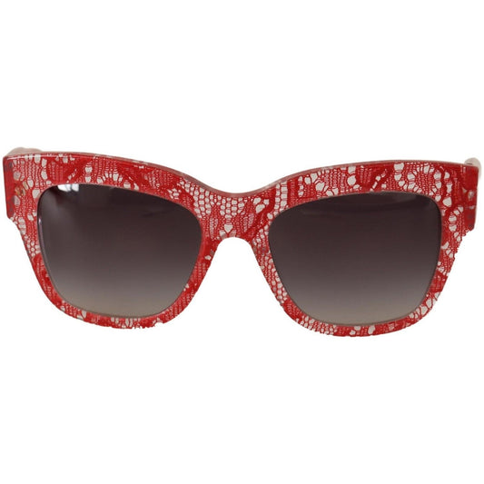 Dolce & GabbanaSicilian Lace-Inspired Red SunglassesMcRichard Designer Brands£239.00