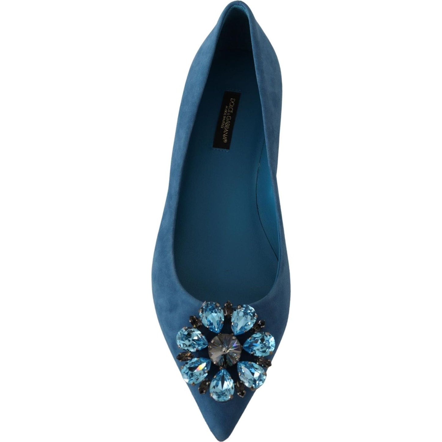Dolce & Gabbana Elegant Crystal-Embellished Suede Flats blue-suede-crystals-loafers-flats-shoes IMG_5791-scaled-a166b455-324.jpg