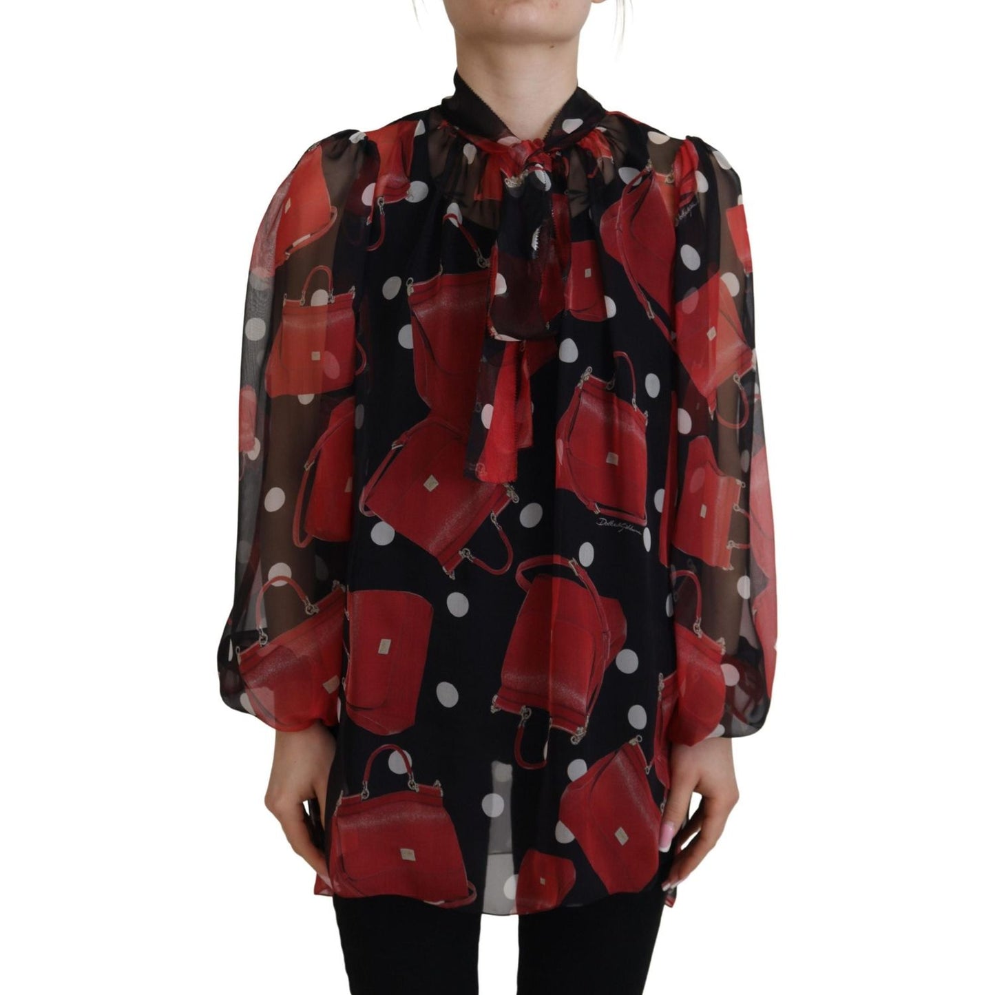 Dolce & GabbanaSicilian Print Silk Blouse - Luxurious & ChicMcRichard Designer Brands£479.00