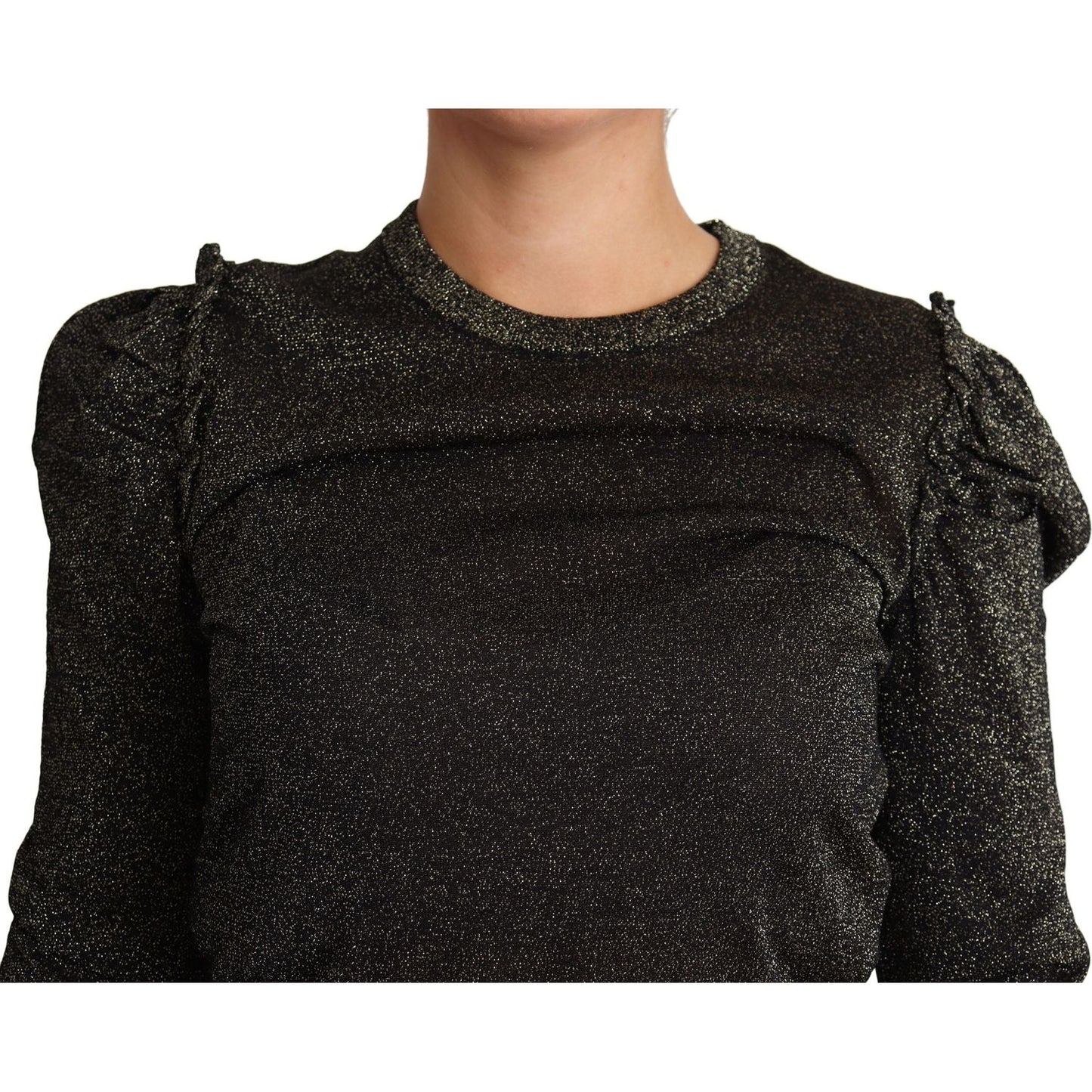 Dolce & GabbanaElegant Cropped Sweater with Logo DetailMcRichard Designer Brands£389.00