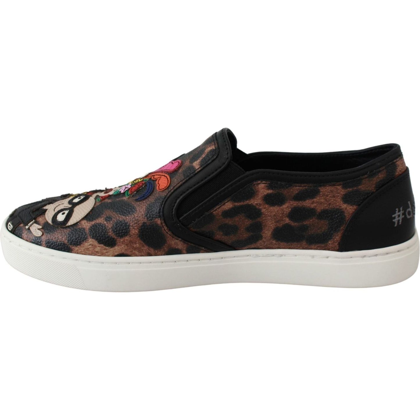 Dolce & Gabbana Elegant Leopard Print Loafers for Sophisticated Style leather-leopard-dgfamily-loafers-shoes-1