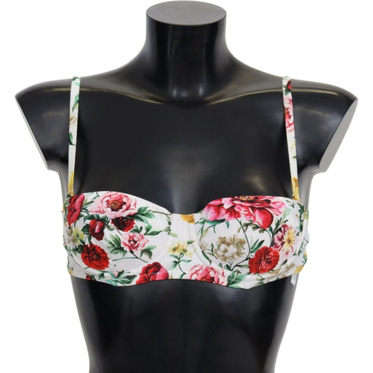 Dolce & GabbanaElegant Floral Bikini Top – Summer ChicMcRichard Designer Brands£169.00