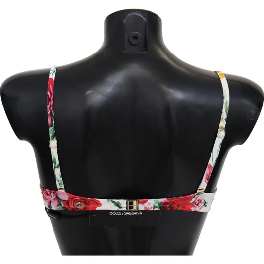 Dolce & GabbanaElegant Floral Bikini Top – Summer ChicMcRichard Designer Brands£169.00