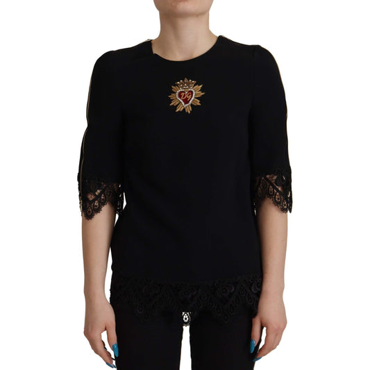 Dolce & GabbanaElegant Beaded Logo Zip Sleeve BlouseMcRichard Designer Brands£629.00
