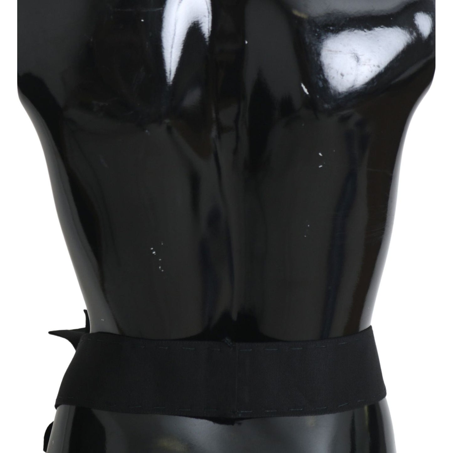 Dolce & Gabbana Elegant Black Crystal Waist Belt black-crystal-brooch-wide-wai-satoria-belt