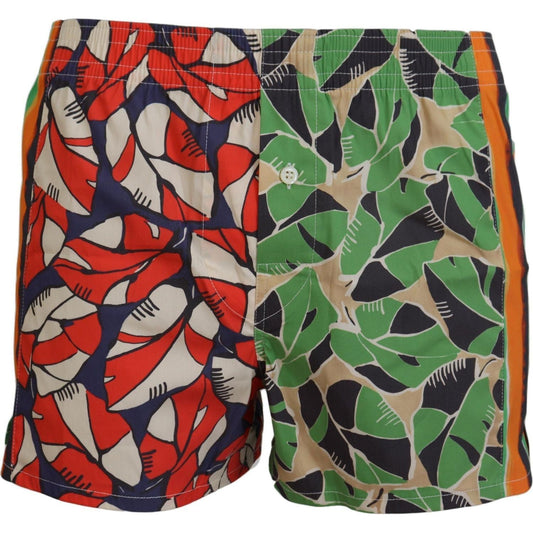 Dsquared² Multicolor Floral Men's Swim Shorts multicolor-floral-print-men-beachwear-shorts-swimwear IMG_6158-080a0ef2-a16.jpg