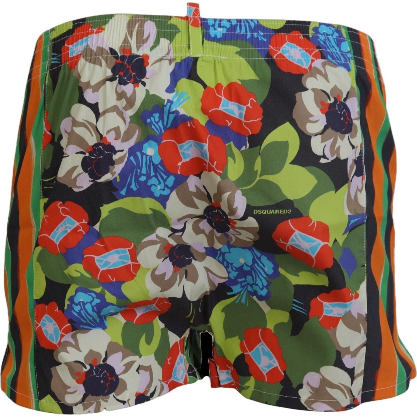 Dsquared² Multicolor Floral Men's Swim Shorts multicolor-floral-print-men-beachwear-shorts-swimwear