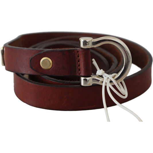 John Galliano Brown Leather Luxury Slim Buckle Belt brown-leather-luxury-slim-buckle-belt Belt IMG_6207-scaled-e37f7c77-e13.jpg
