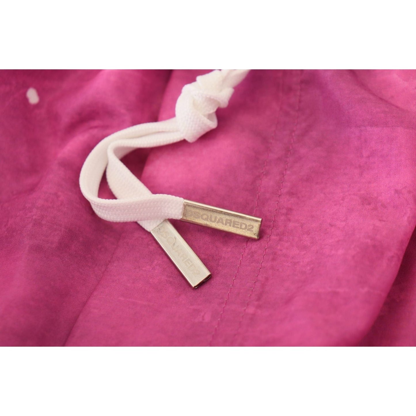 Dsquared² Pink Tie Dye Swim Shorts Boxer pink-tie-dye-logo-men-beachwear-shorts-swimwear