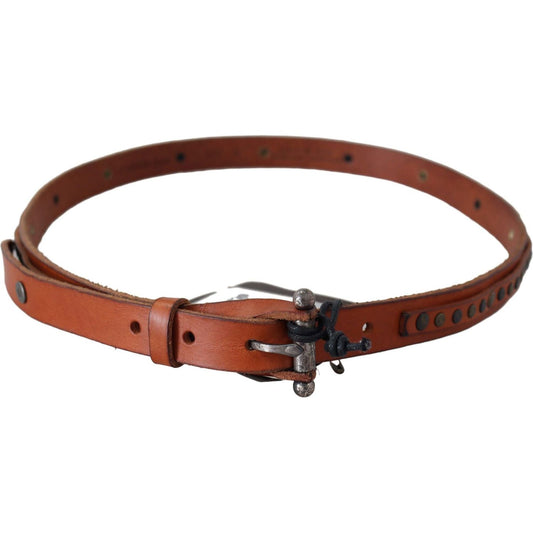 Scervino StreetElegant Leather Waist Belt in BrownMcRichard Designer Brands£109.00