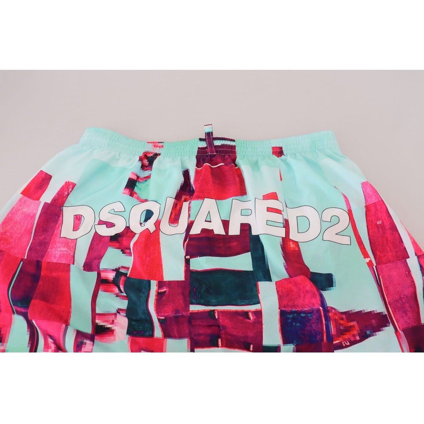 Dsquared² Multicolor Printed Swim Shorts Boxer multicolor-printed-beachwear-shorts-swimwear