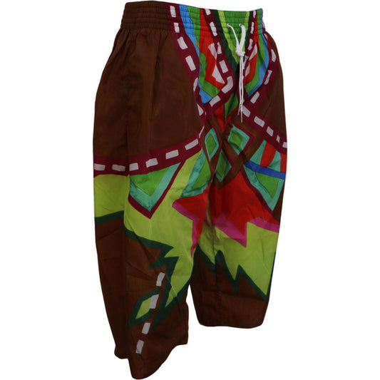 Dsquared² Exclusive Multicolor Printed Swim Shorts multicolor-printed-men-beachwear-shorts-swimwear IMG_6287-05d911ae-f40.jpg