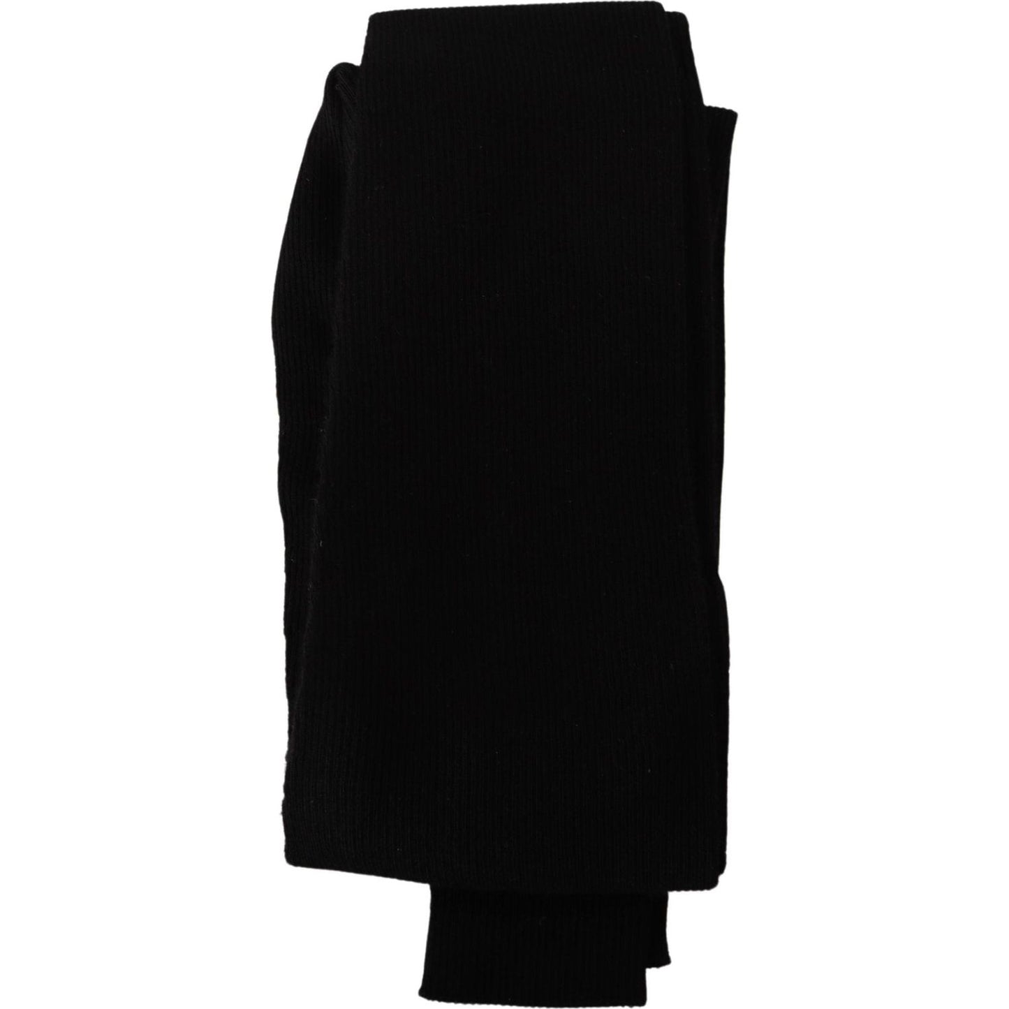 Dolce & Gabbana Elegant Black Cashmere Tights black-100-cashmere-tights-stocking-socks
