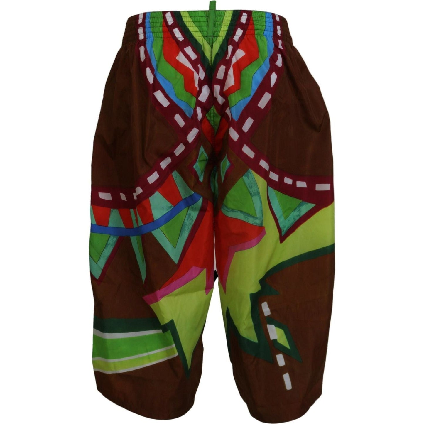 Dsquared² Exclusive Multicolor Printed Swim Shorts multicolor-printed-men-beachwear-shorts-swimwear