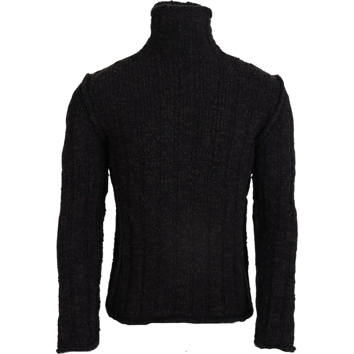 Dolce & Gabbana Elegant Turtleneck Wool-Blend Sweater brown-wool-knit-turtleneck-pullover-sweater IMG_6354-scaled-9f586e45-15c.jpg