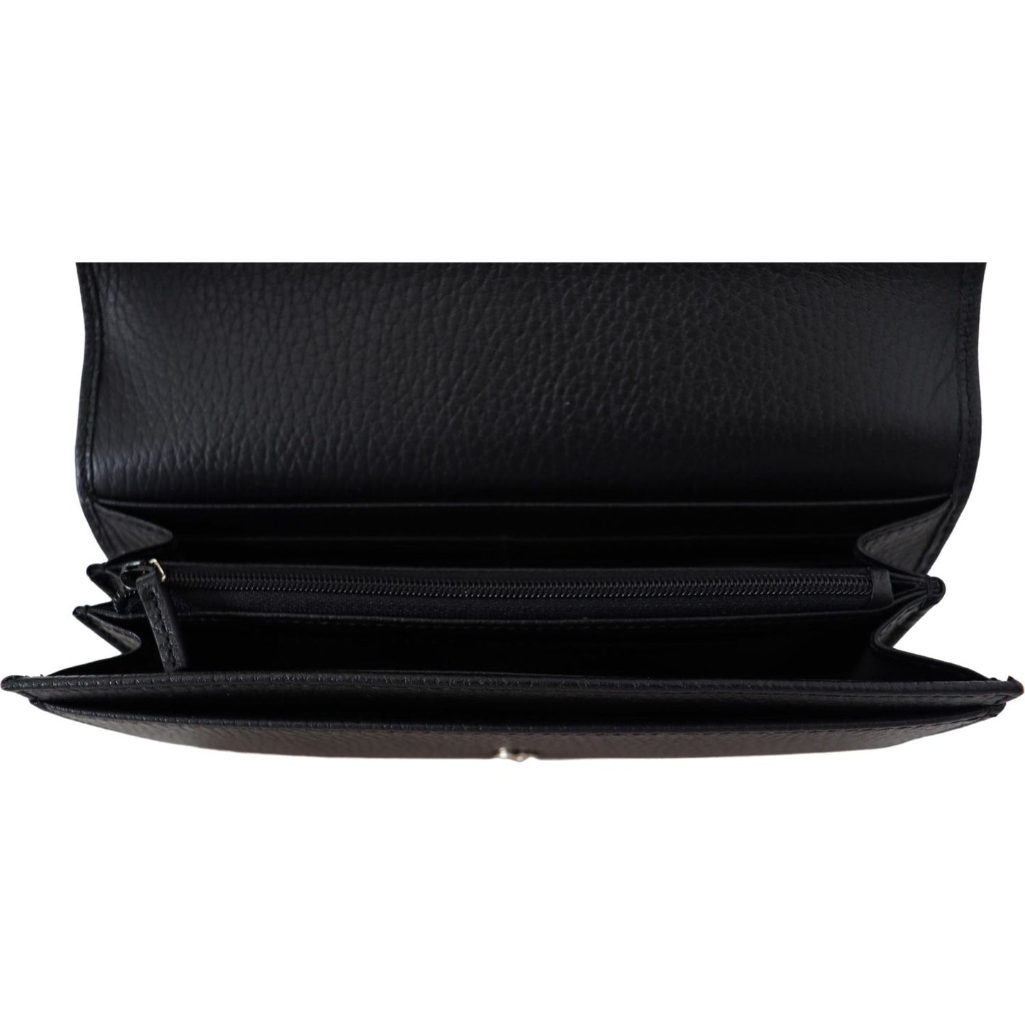 Gucci Elegant Black Leather Wallet with GG Snap Closure black-icon-leather-wallet