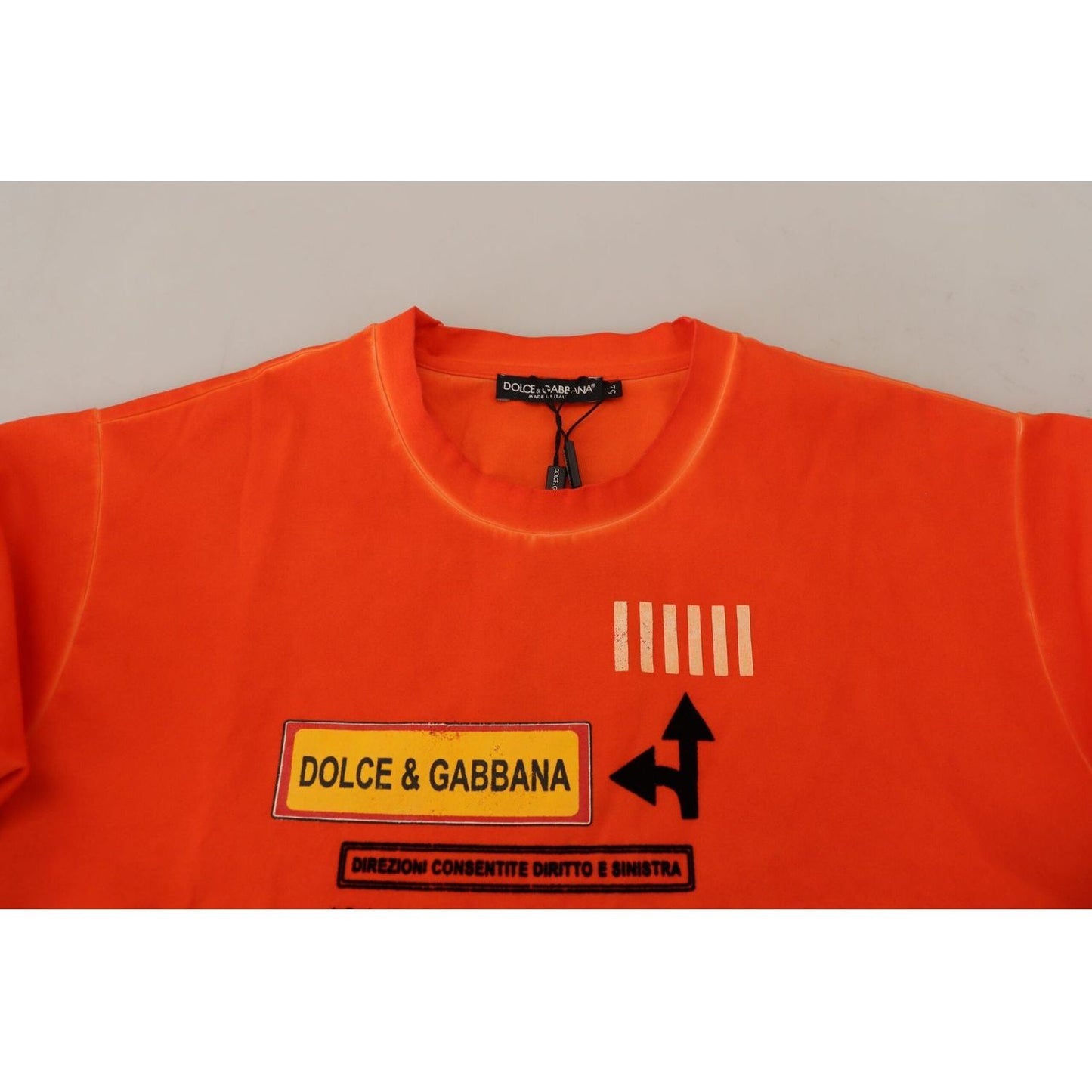 Dolce & Gabbana Elegant Crew Neck Orange Tee orange-cotton-logo-short-sleeve-t-shirt IMG_6479-scaled-92cd46a6-e45.jpg