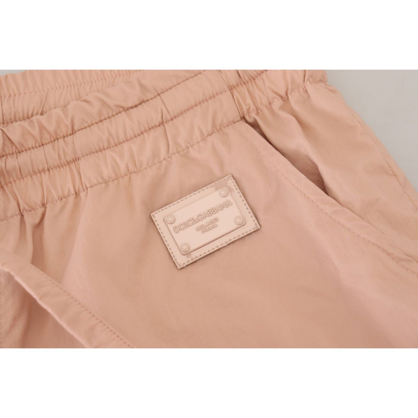 Dolce & Gabbana Elegant Peach Casual Sweatpants peach-solid-men-sweatpants-pants