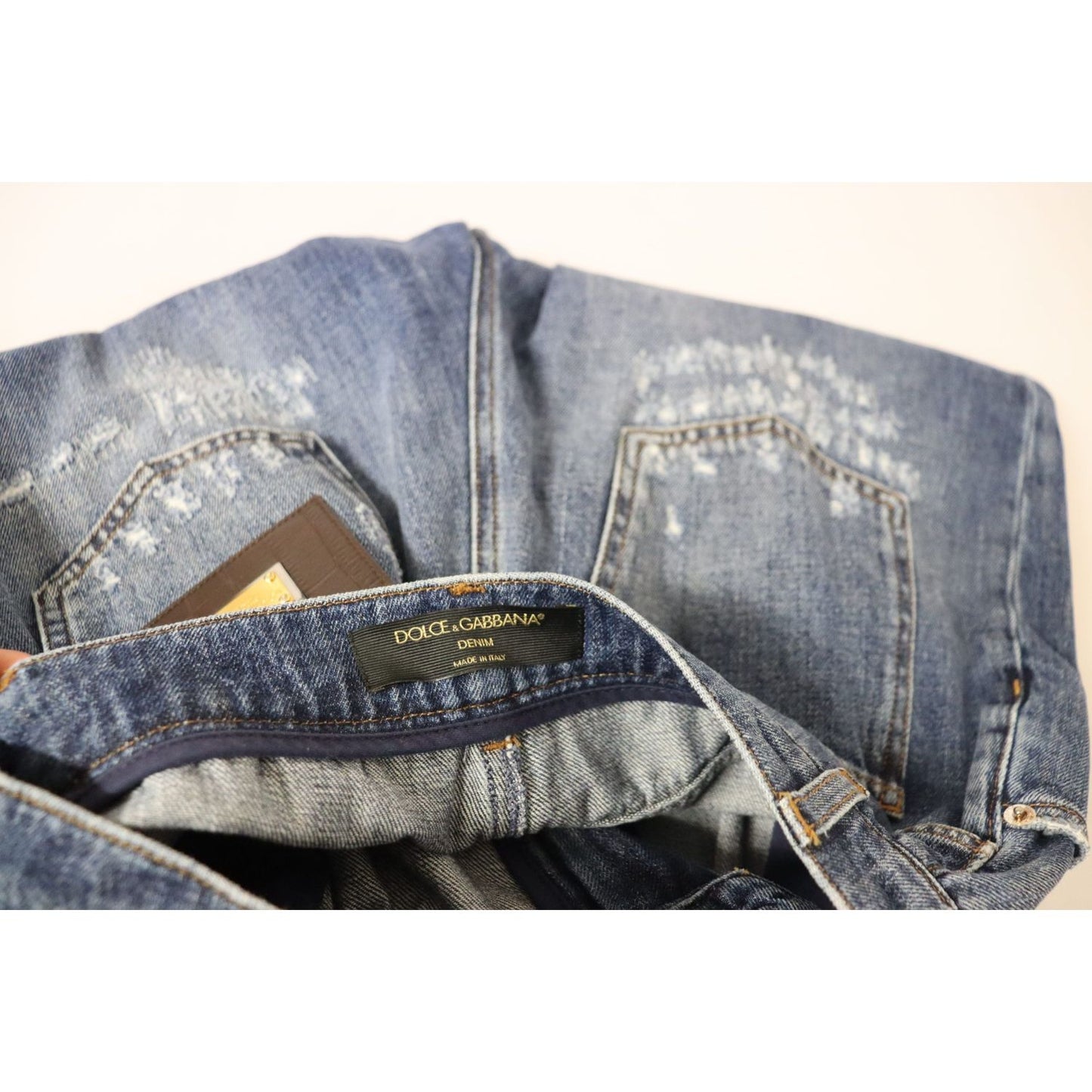 Dolce & GabbanaHigh Waist Skinny Denim Jeans - Chic Blue WashedMcRichard Designer Brands£479.00