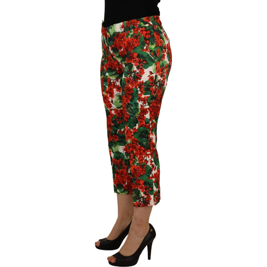 Dolce & GabbanaChic Cropped Mid Waist Pants - MulticolorMcRichard Designer Brands£479.00