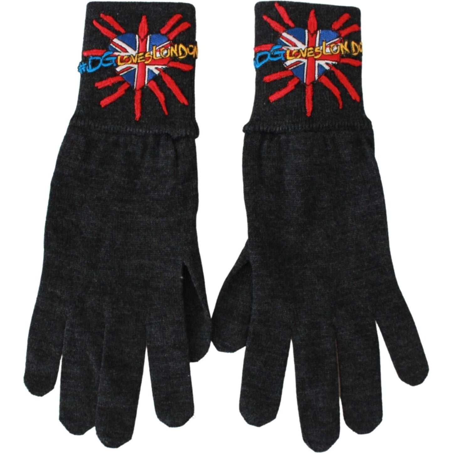 Dolce & Gabbana Gray Virgin Wool Unisex Gloves gray-dgloveslondon-embroidered-wool-gloves IMG_6667-94b4ea43-7a9.jpg