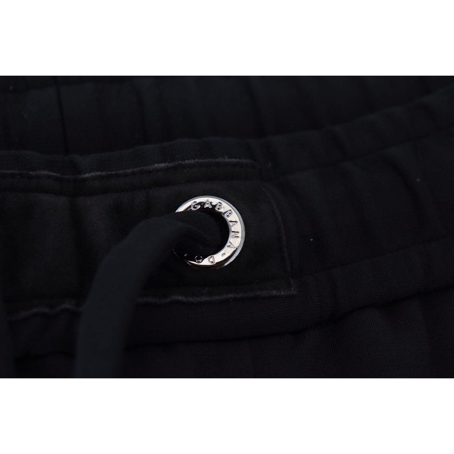 Dolce & Gabbana Sleek Black Wool-Blend Sweatpants black-mens-sport-wool-sweatpants-pants