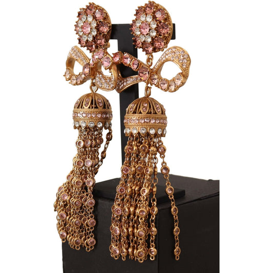Dolce & GabbanaElegant Antique Gold Bow EarringsMcRichard Designer Brands£679.00