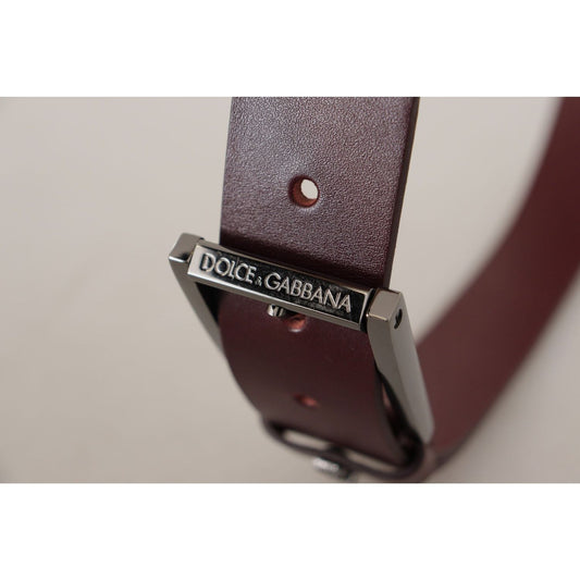 Dolce & GabbanaElegant Brown Leather Designer BeltMcRichard Designer Brands£309.00