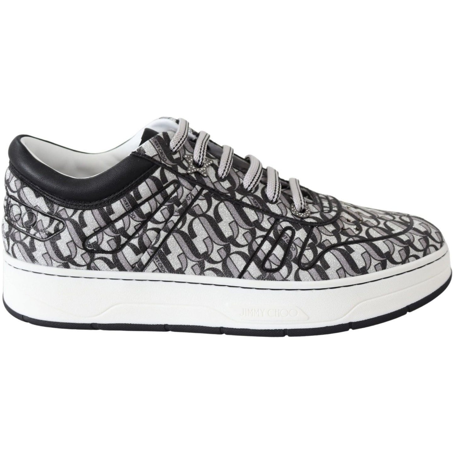 Jimmy ChooGlittering Slip-On Sneakers - Silver and BlackMcRichard Designer Brands£519.00